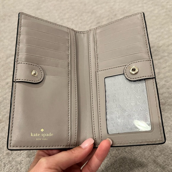 Kate Spade Saffiano Leather Owl Stacy Bifold Wallet - Picture 7 of 12